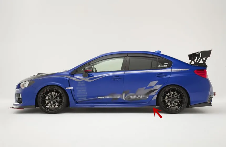 2015-18 автомобильный Стайлинг Gen 11th WRX STI VAB боковые юбки из углеродного волокна VS style