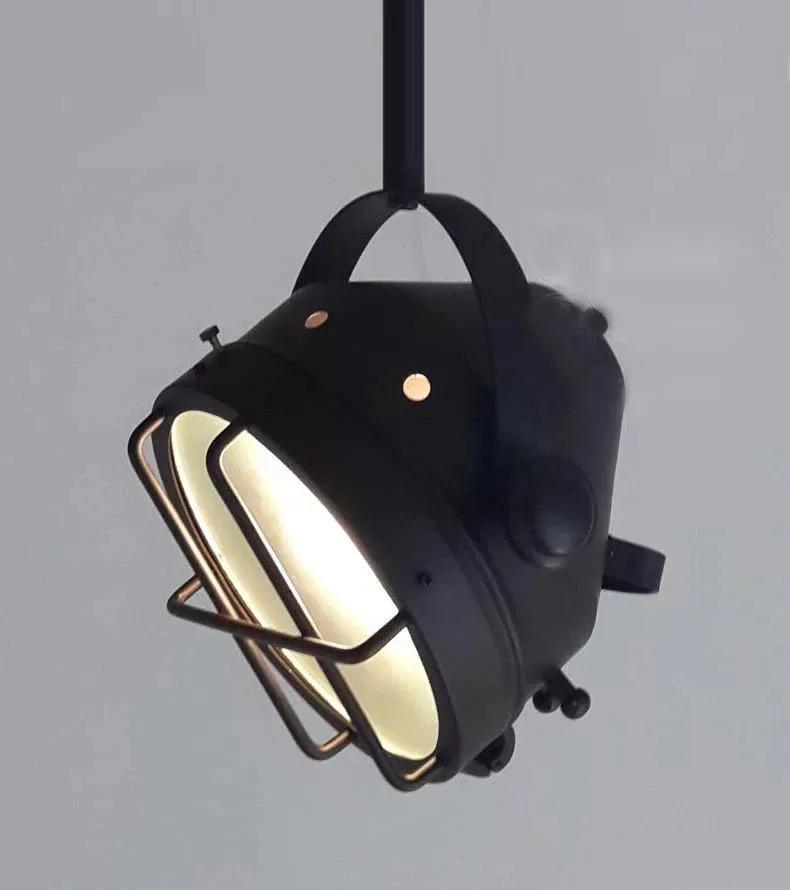 

Loft Vintage Loft American Industry Black Iron Pendant Light Bedroom Bedside Dining Room Bar Hanging Lighting Lamp Ing deco