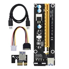 PCIe Riser VER006 Ver 006 PCI-E Экспресс 1x до 16x адаптер удлинитель GPU удлинительная карта для майнинга 15-Pin до 4 Pin питания