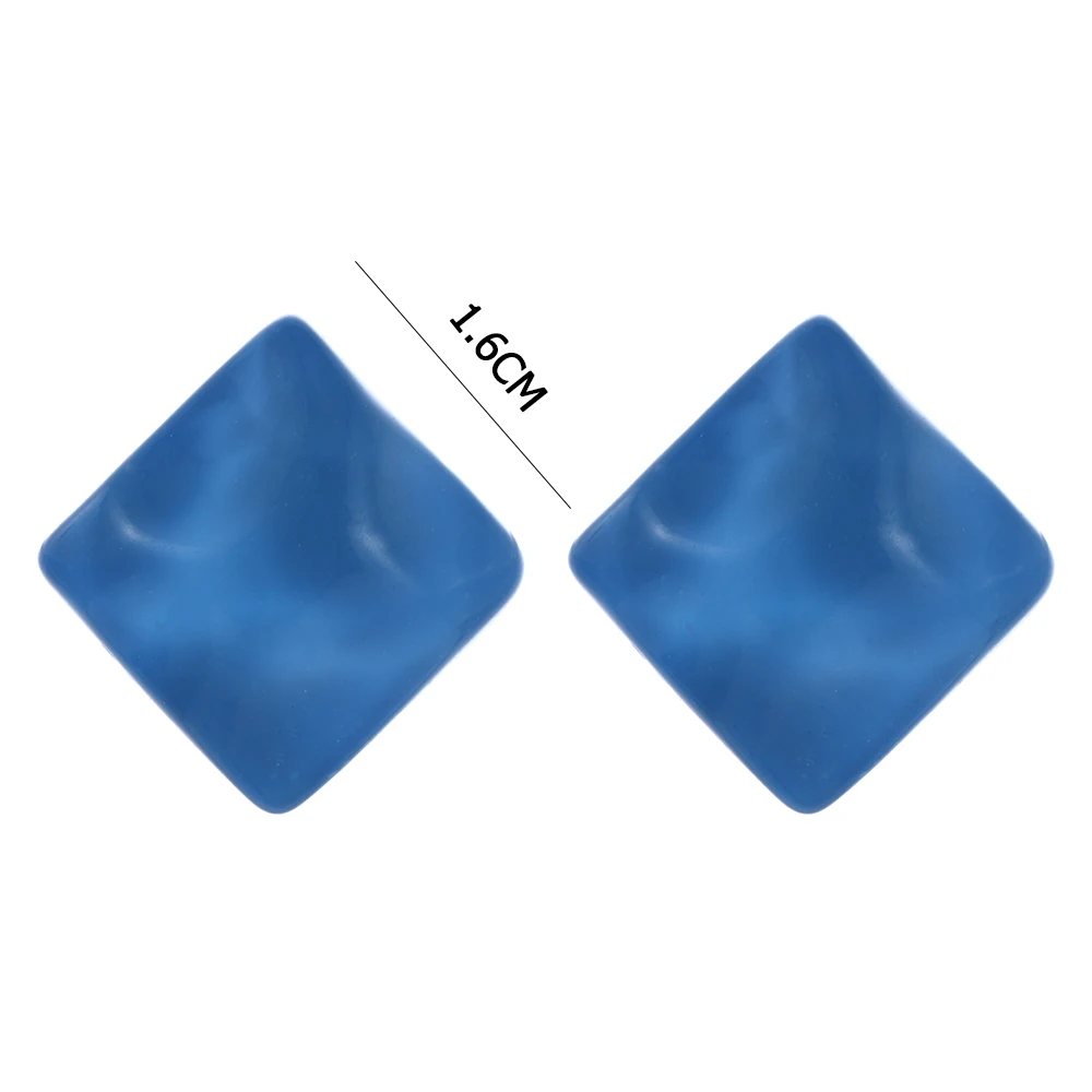 

Lovly Winter Ins Earrings Wild Street Stud Earrings Small Earrings Girls Cute Small Fresh Korean Jelly Earrings Female Box Shape