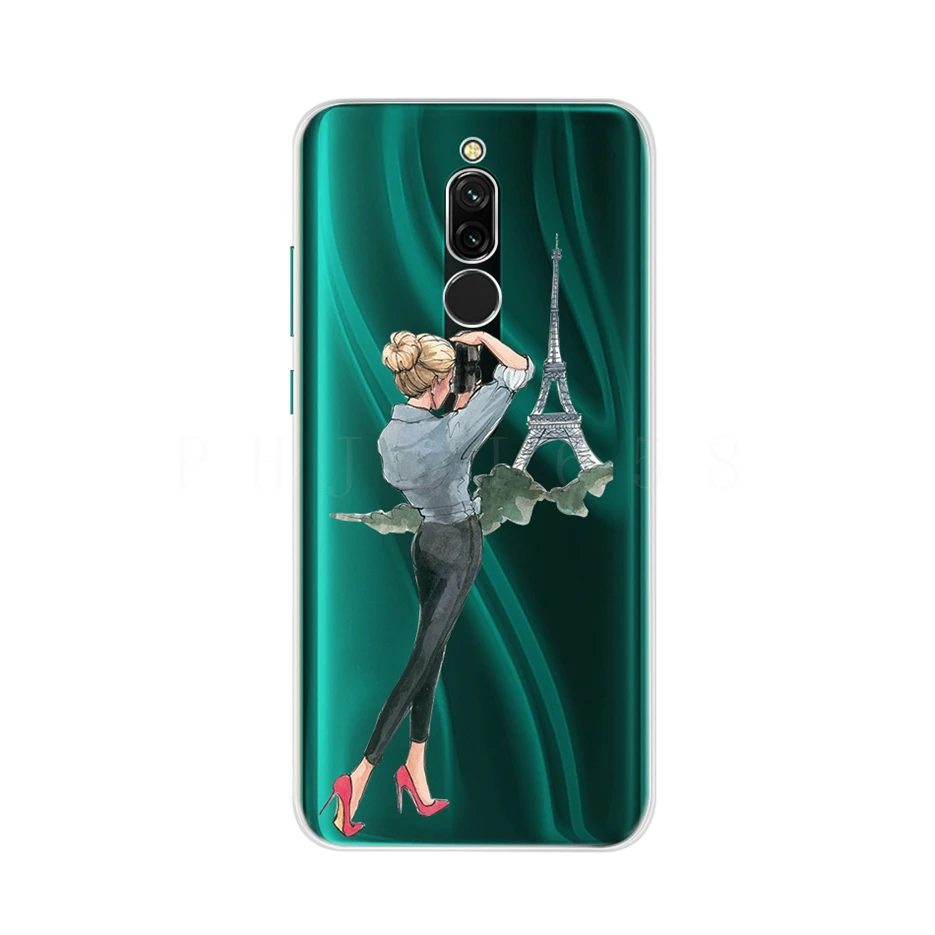 phone cases for xiaomi Ốp Lưng Dẻo Silicone Xiaomi Redmi 8 6.22 ''Mềm Mỏng Fundas Dễ Thương Sơn Ốp Lưng Cho Xiaomi Redmi 8 ốp Điện Thoại Redmi8 Túi xiaomi leather case card