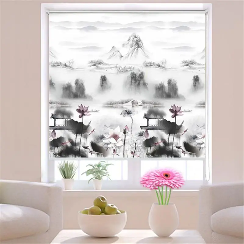 Декоративные жалюзи для дома персиковые шторы окон рулонные жалюзи|Жалюзи и