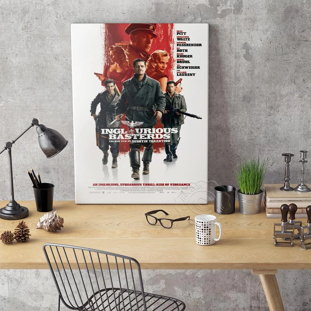 Inglourious Basterds классический фильм ретро постеры настенная живопись печать на холсте