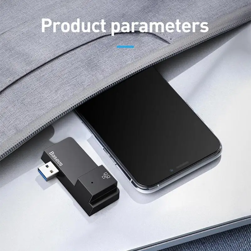 Baseus USB 3,0 мульти-функциональный хаб 3 в 1 взаимный обмен данными между компьютером и периферийными устройствами с 2 портами(стандарт 3,0+ RJ45 концентратор USB LAN переходник для Surface Pro для всей поверхности RT серии