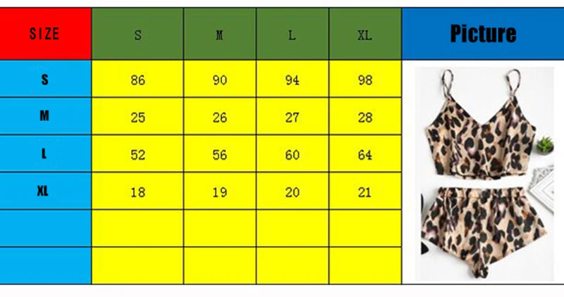 

Summer Women Sexy Leopard V Neck Sleepwear Women Satin Loose Lingerie Pyjamas