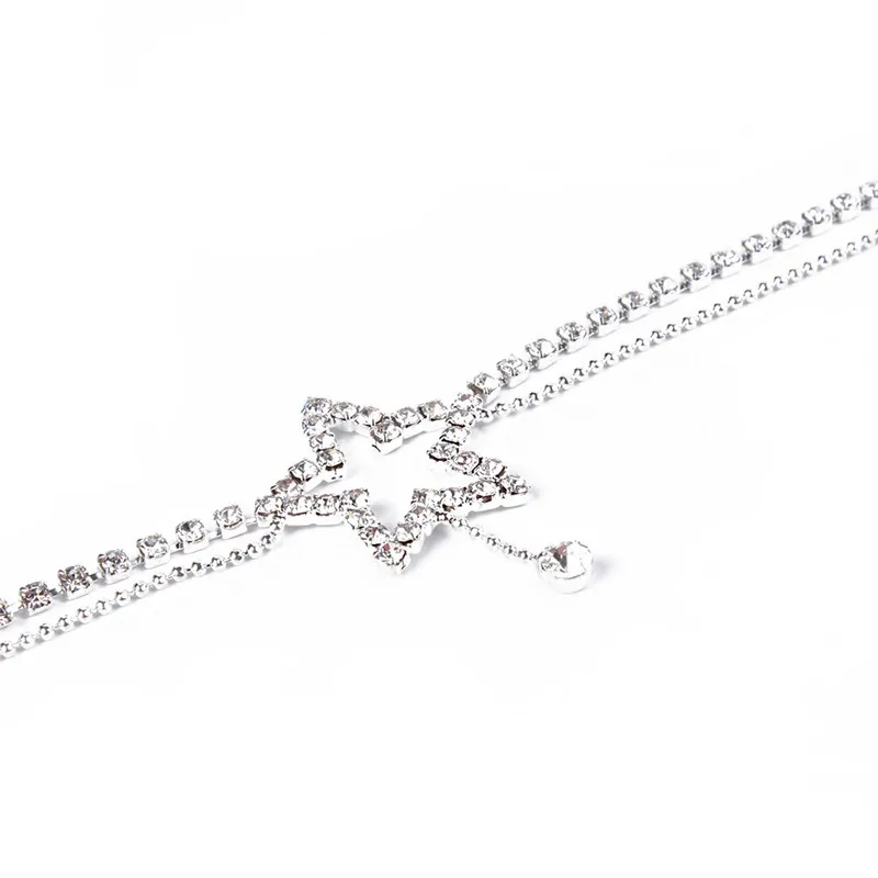 Браслеты на щиколотку женские в форме пятиконечной звезды амулетные пляжные