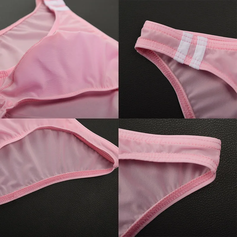 Sexy Underwear Men Transparent Ultra-thin Panties Mens Breathable See Through Briefs Male Mesh Summer Slip Underpants