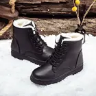 Черные ботинки, женская зимняя обувь, женские ботинки 2020, Классические Стильные ботильоны для женщин, зимние ботинки, теплая обувь, приблизительно 35-44