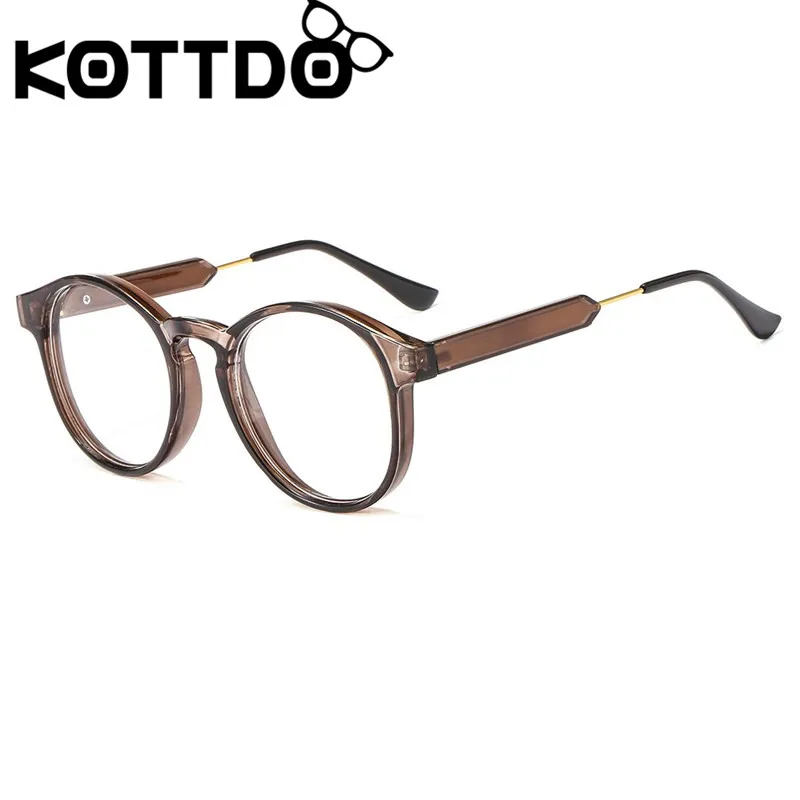 KOTTDO, классические круглые оправы для очков для мужчин, винтажные прозрачные оправы для очков для женщин, очки для близорукости