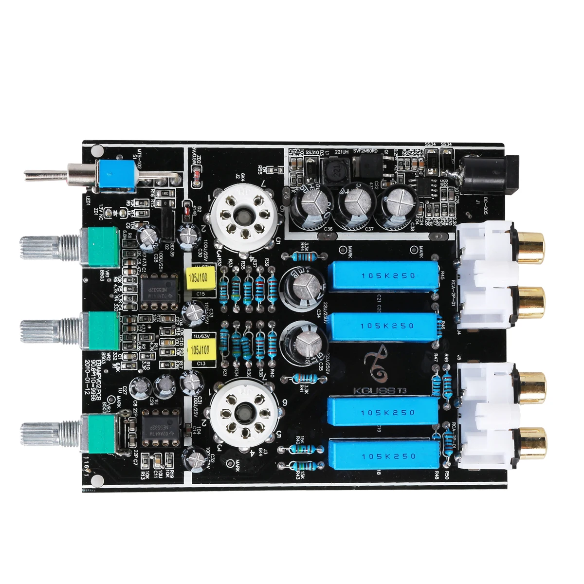 KGUSS T3 Fever preamplifier 6K4 tube bile high and bass adjustment HIFI amplifier | Электроника