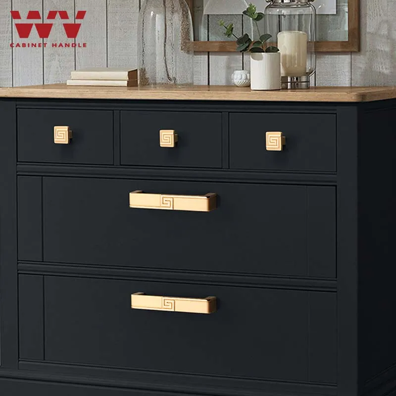 WV античные китайские ручки для двери шкафа желтые бронзовые золотого цвета ящика