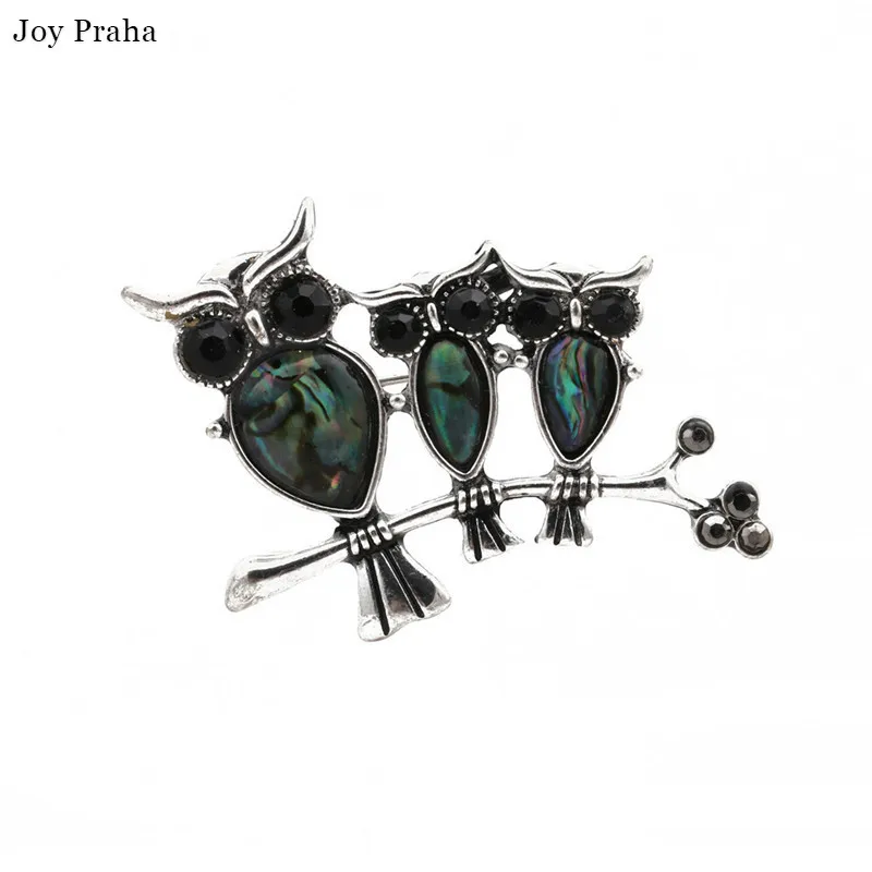 

Abalone cockle brooch pin / Personality inlaid shell material owl brooch