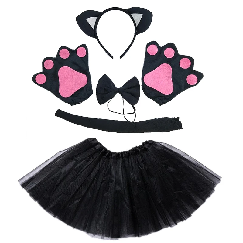 Женский костюм для костюмированной вечеринки с изображением кота лисы животных