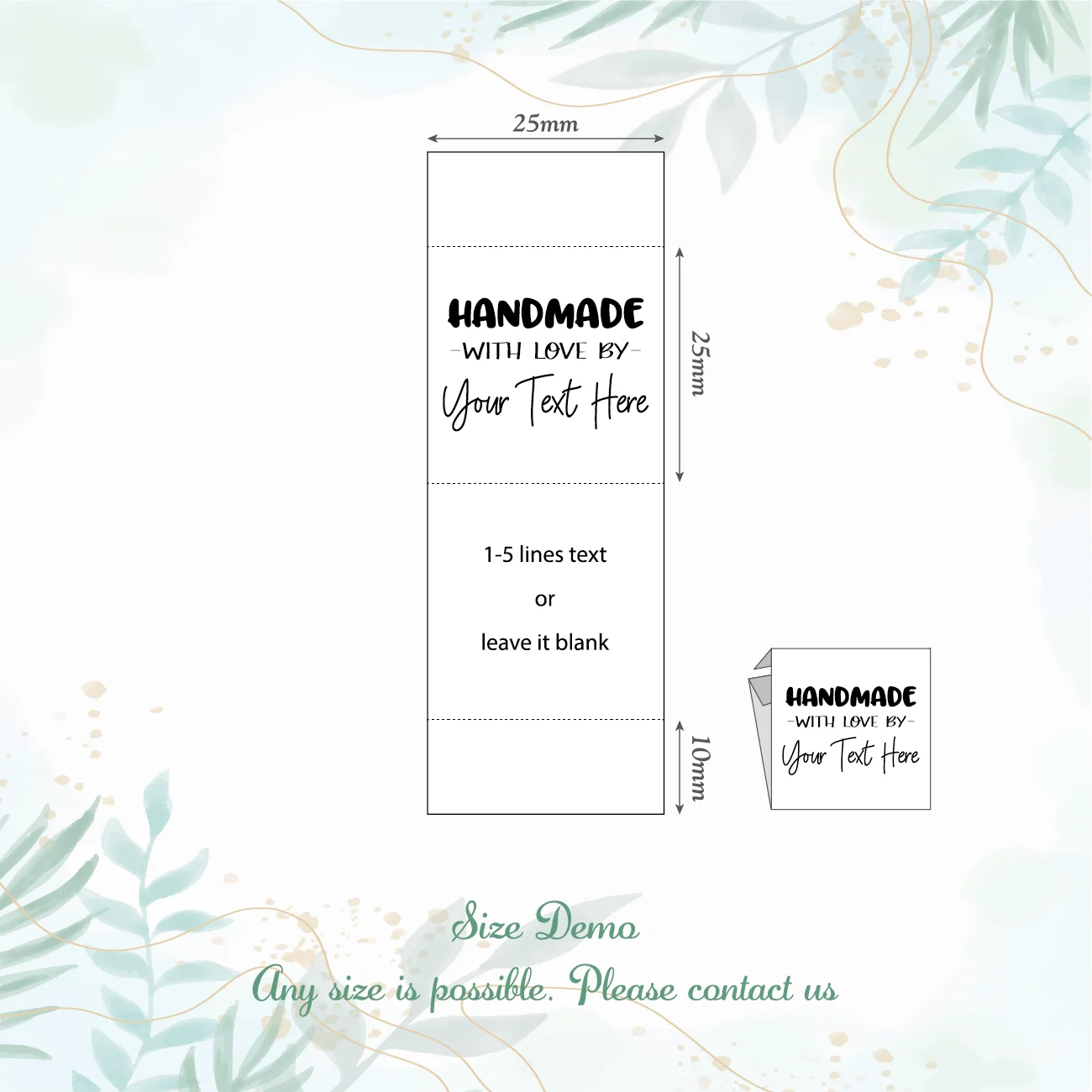 25*70 мм хлопок с логотипом или текстом аксессуары для шитья этикетки бирки вязаных