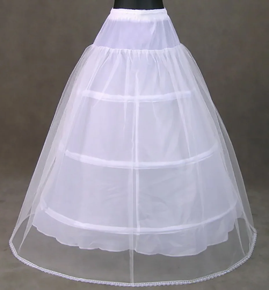 Превосходное Белое Бальное Платье Tanpell с 3 кольцами Тюлевая Свадебная подъюбник