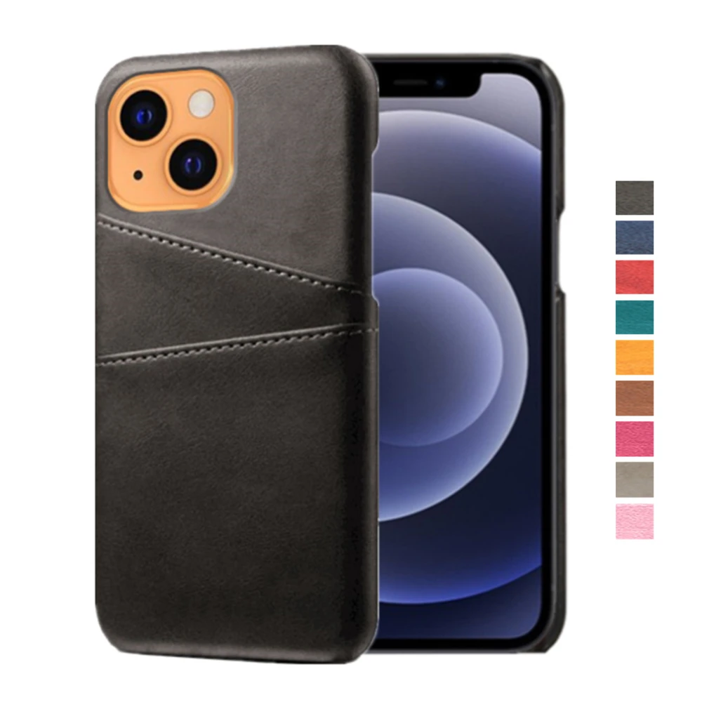 

Card Wallet Phone Back Cover For iPhone 13 Coque Retro Slim PU Leather Cover Business Case For Apple iPhone 13 6.1" 2021 Capa
