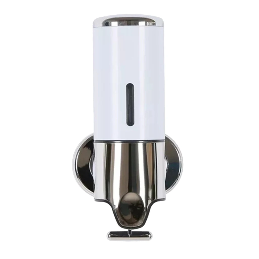 

Manual Soap Dispenser 500ml Capacity Plastic Wall Mounted Shower Gel Dispenser Liquid Container