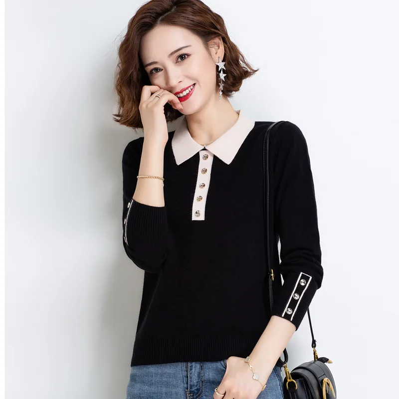 

Women Sweatshirts Warm Long Sleeved O-neck casual Clothing Vogue girl sweet Tops White