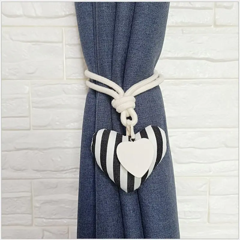 

2Pcs Magnetic Curtain Tieback High Quality Holder Hook Buckle Clip Polyester Pretty and Fashion Decorative Home Accessorie