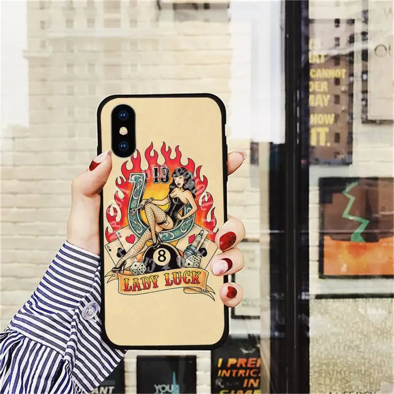 

Sailor Jerry Tattoo Phone Case for iPhone 11 12 mini pro XS MAX 8 7 6 6S Plus X 5S SE 2020 XR