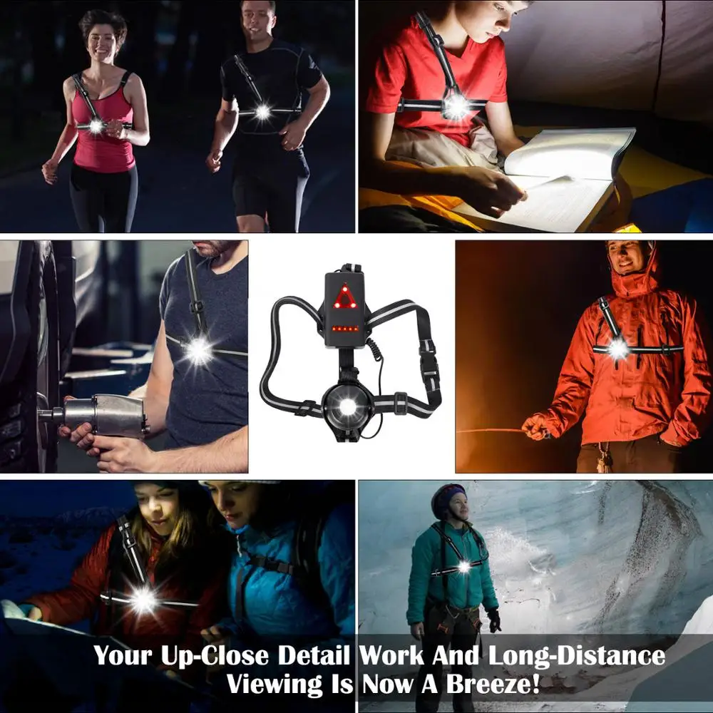 WEST для бега и езды на велосипеде светильник 2200 мАч USB зарядка ночной