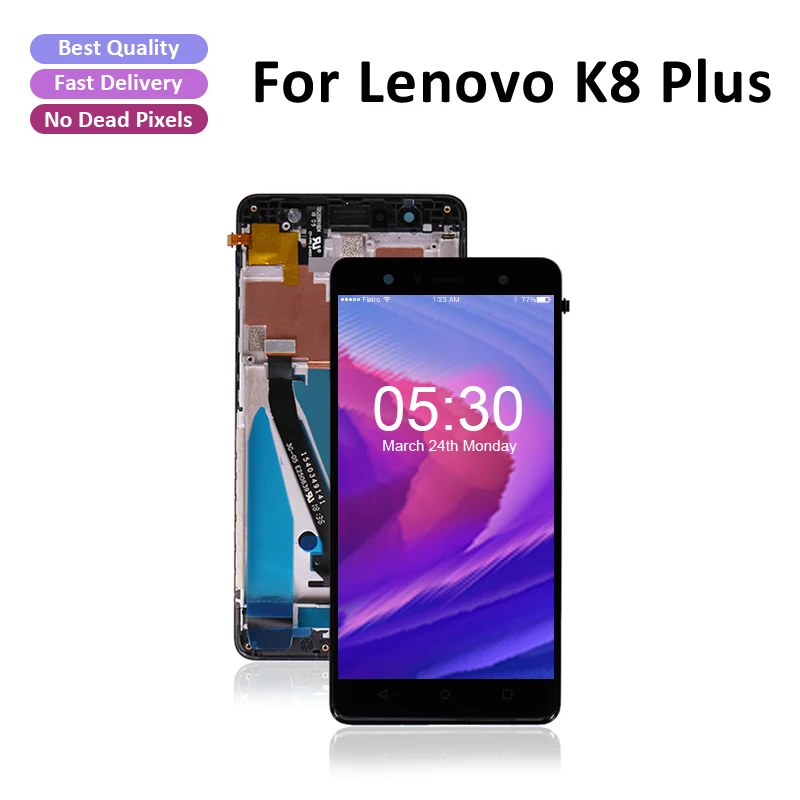 Для lenovo Vibe K8 Plus, ЖК-дисплей с рамкой, сенсорный экран, дигитайзер, панель для lenovo K8 Plus, ЖК-экран