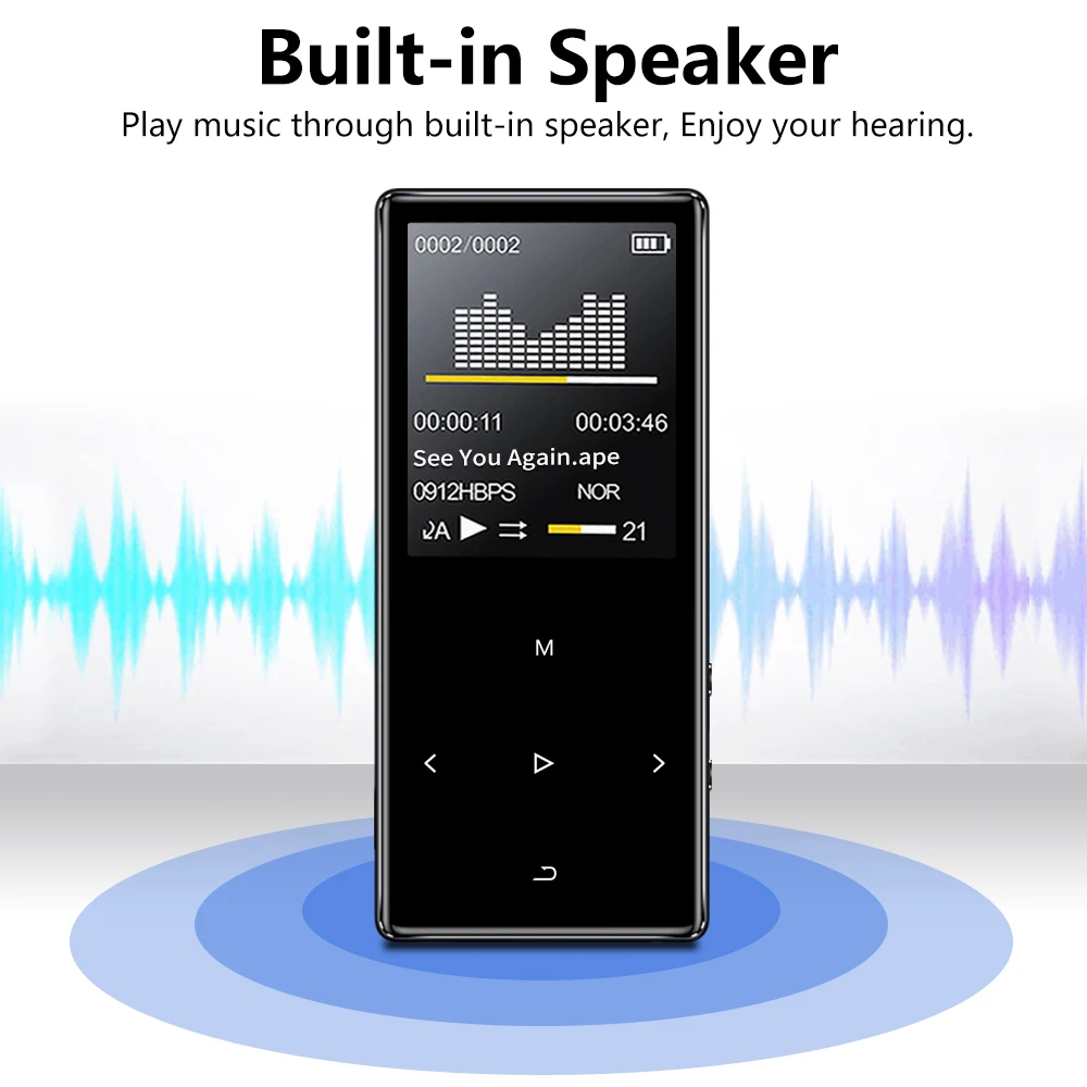 Новая версия X2 с поддержкой иврита Bluetooth MP3 музыкальный плеер и встроенным 16 ГБ Hi Fi