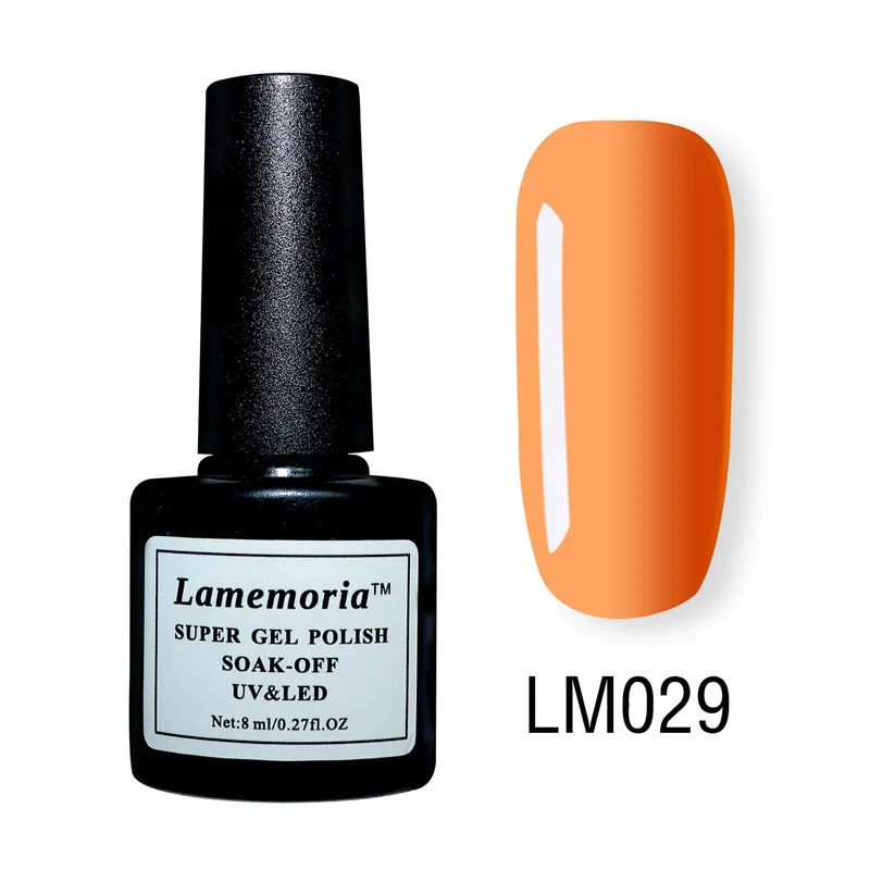 

Lamemoria Nail Gel Polish 8ml Purple Red Black Grey Soak Off UV Gel Polish Gel Lak Glue Lacquer Manicure Nail Art Varnish Tools