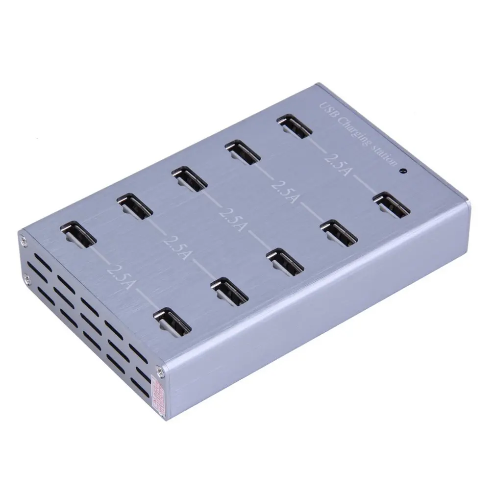 10 многопортовая USB зарядная удлинительная станция адаптер переменного тока 5 в 2