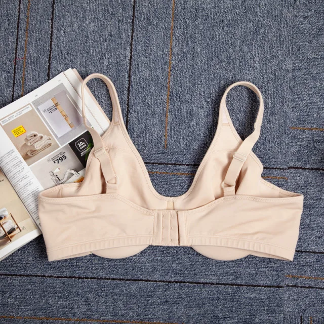 Women's Solid Minimizer Bra Full Coverage Non Padded Underwire Female Unlined Lingerie 36 38 40 42 44 46 C D DD DDD G