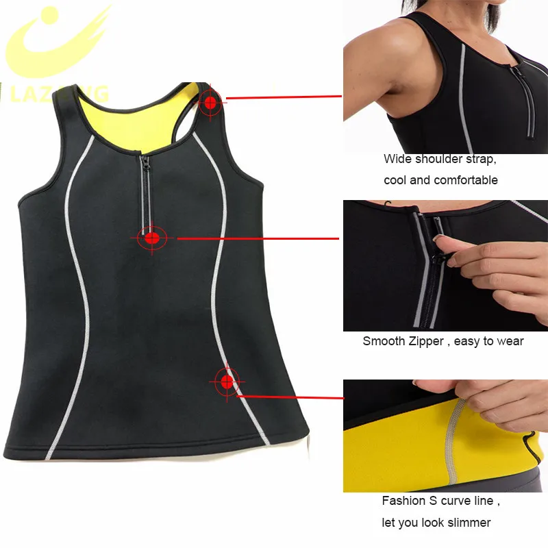 LAZAWG горячий пот жилет формирователь тела рубашка термо похудение сауна костюм