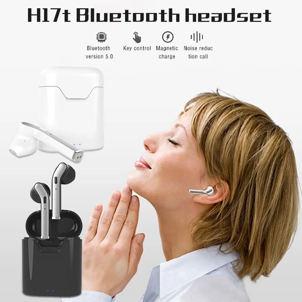 TWS беспроводные наушники Bluetooth 5 0 i7 гарнитура сабвуфер спортивные вкладыши
