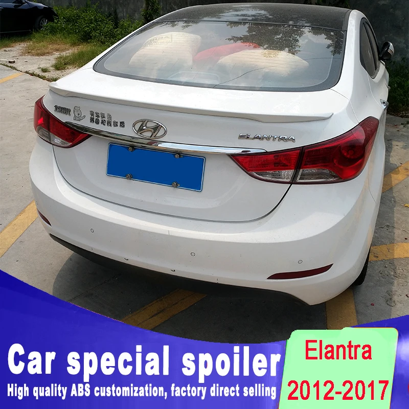 Новый стиль спойлера ДЛЯ HYUNDAI ELANTRA 2012 2013 2014 2015 2016 спойлер высокой твердости и