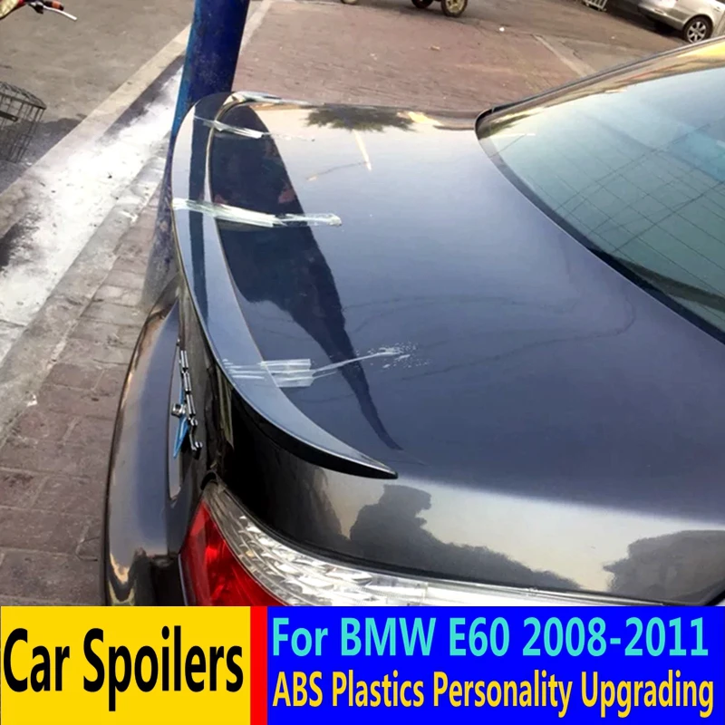 Спойлер для BMW E60 M5 520 525 535 спойлер 2005 2006 2007 2008 2009 2010 ABS праймер краски | Автомобили и