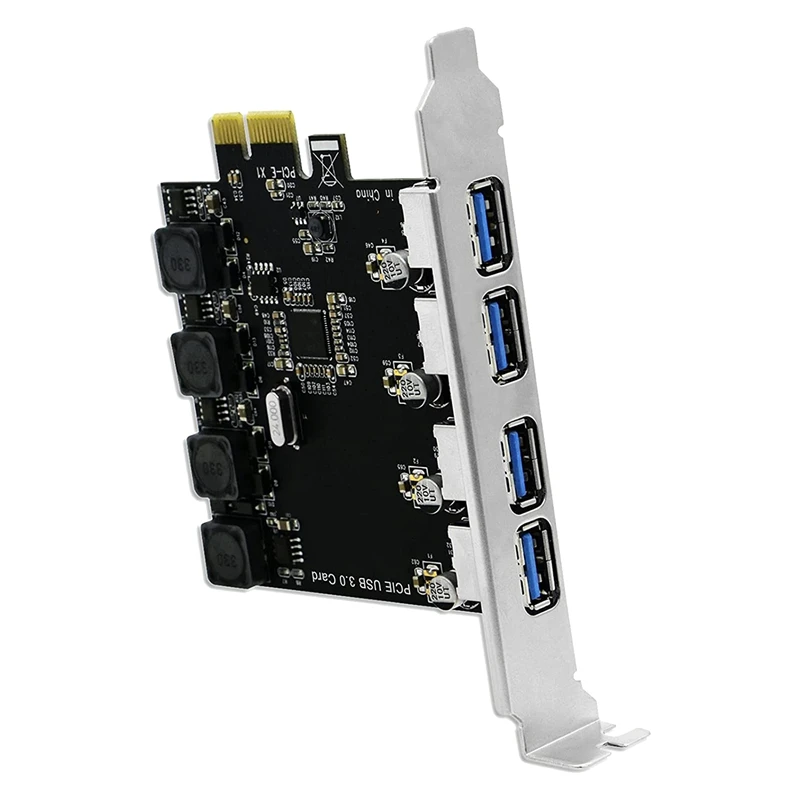 

Супер-быстрая плата расширения PCI Express(PCIe) с 4 портами USB 3,0, 5 Гбит/с, для Windows сервера, XP,7,Vista,8,8.1,10