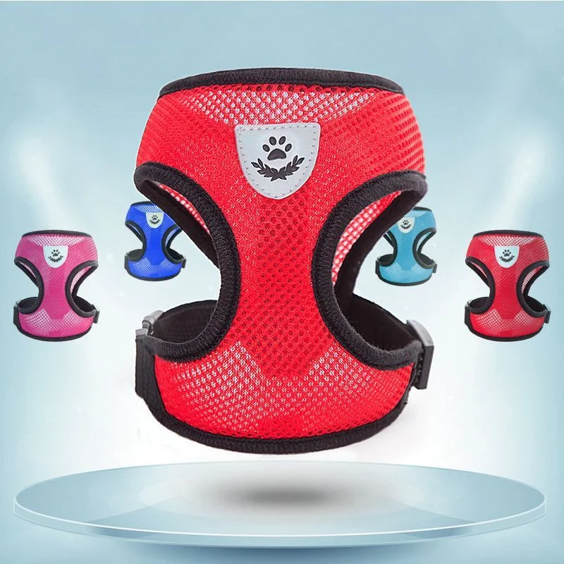 С воздухопроницаемой сеткой с изображением собаки шлейка для домашних питомцев