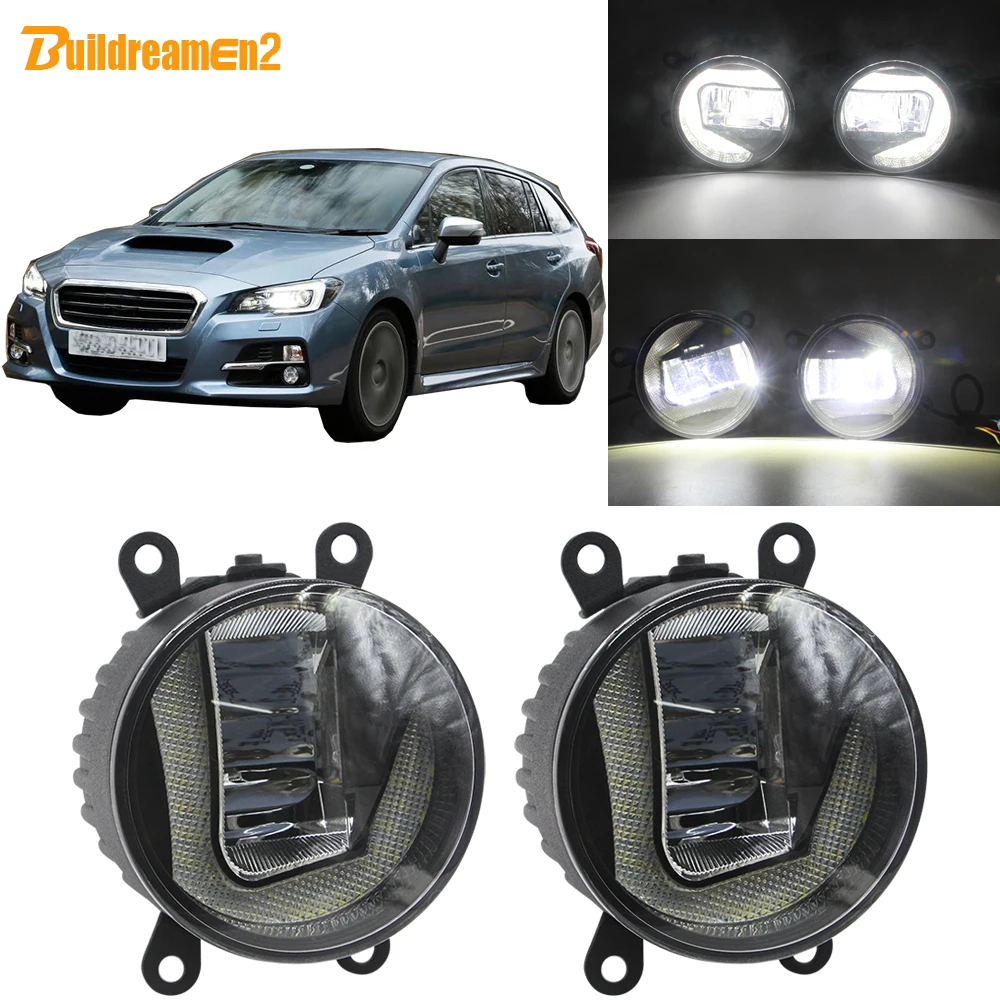 Buildreamen2 для Subaru Levorg 2014 2018 Автомобильный светодиодный проектор туман светильник +
