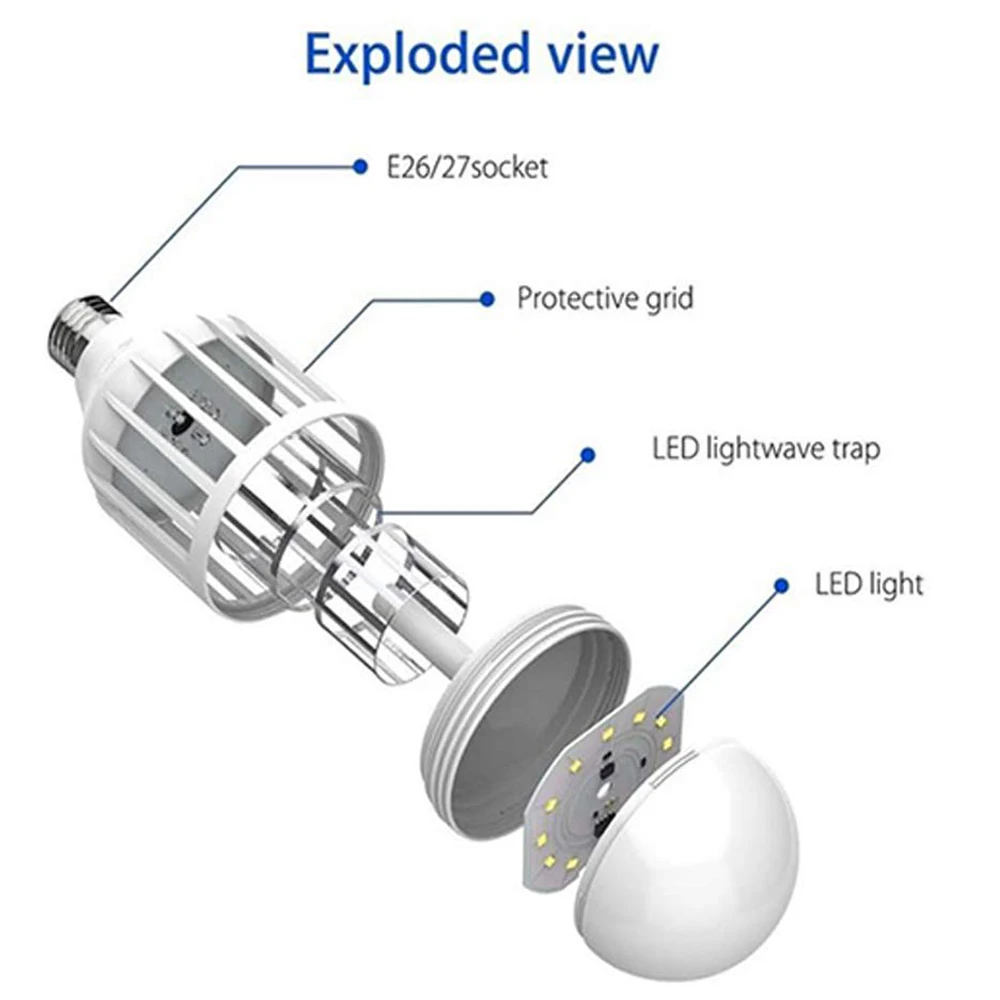 220V Электрический УФ инсектицидная лампа светодиодный ночной Светильник