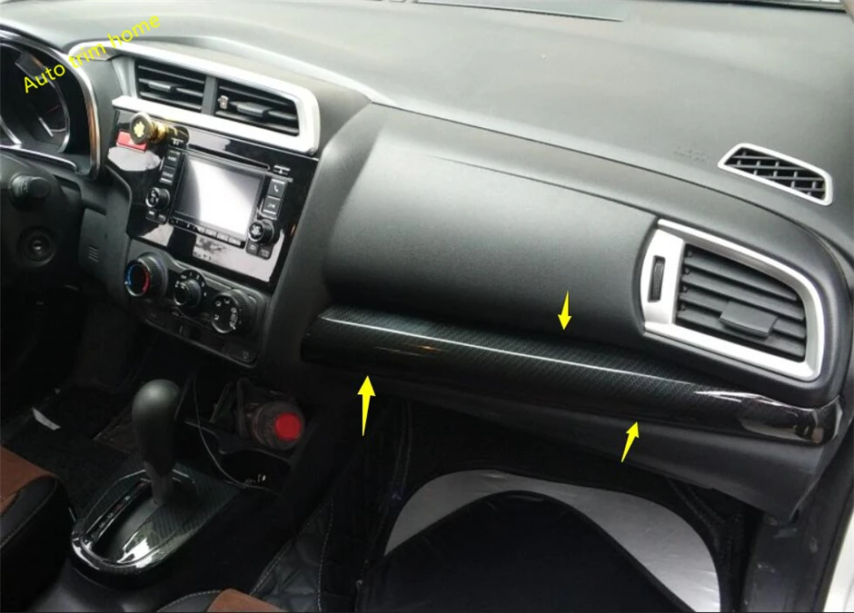 Lapetus ABS co-пилот приборной панели Крышка отделка 1 шт. для Honda FIT JAZZ 2014 2015 2016 2017 2018