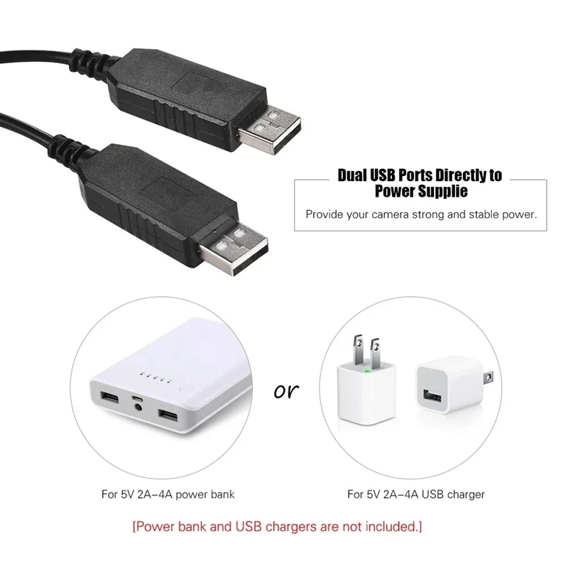 Двойной USB-комплект питания адаптер переменного тока запасная фотокамера муляж