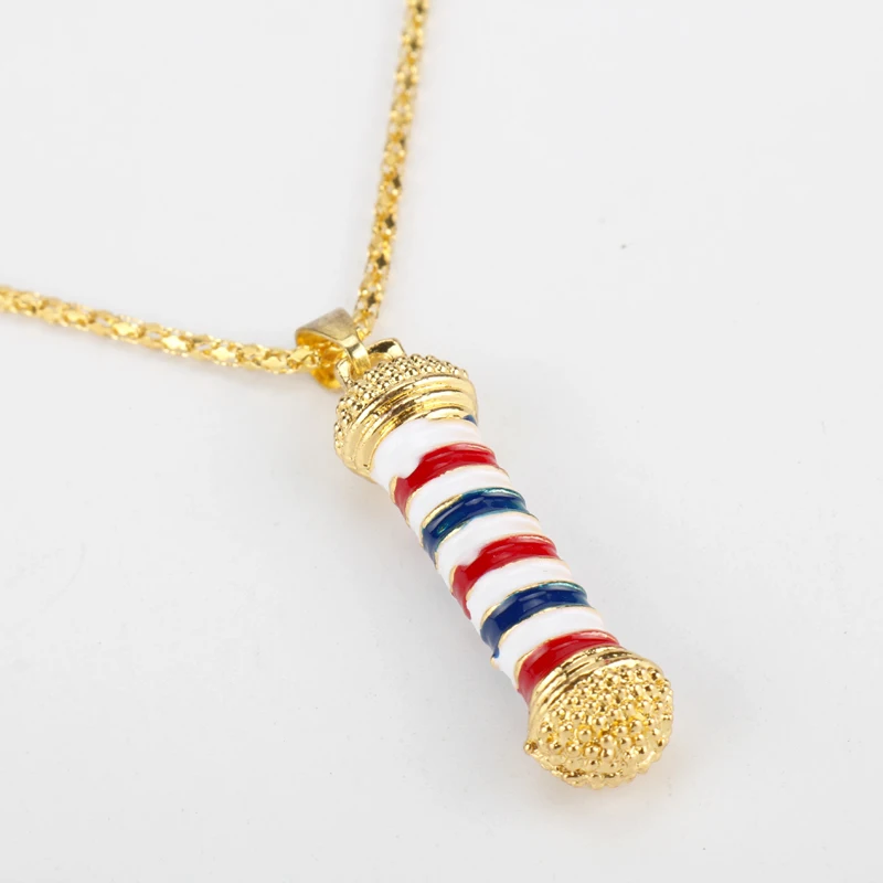 Barber Shop Tools Pole Key Chain 3D Razor Blade Pendant Keyring Metal Charms Trinkets Keyholder souvenir | Украшения и аксессуары