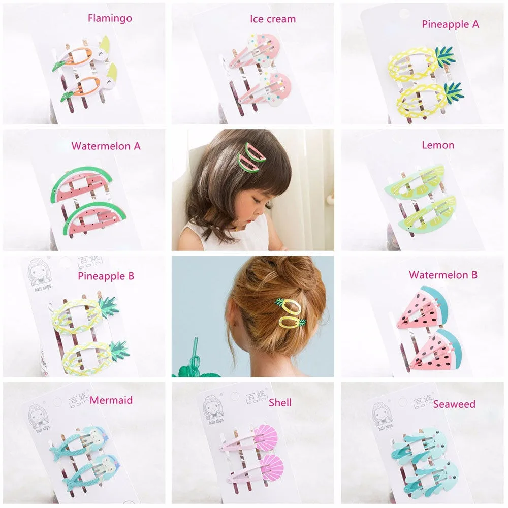 2 шт. детские заколки для волос в виде фруктов|Шпильки и волос| |