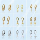 Серьги 2021 тренд Серьги Сережки серьги висячие Серёжки Бижутерия серьги гвоздики сережки необычные Пирсинг серьги 2021 тренд новинка сережки  Женские серьги-подвески из нержавеющей стали золотого и серебряного цвета