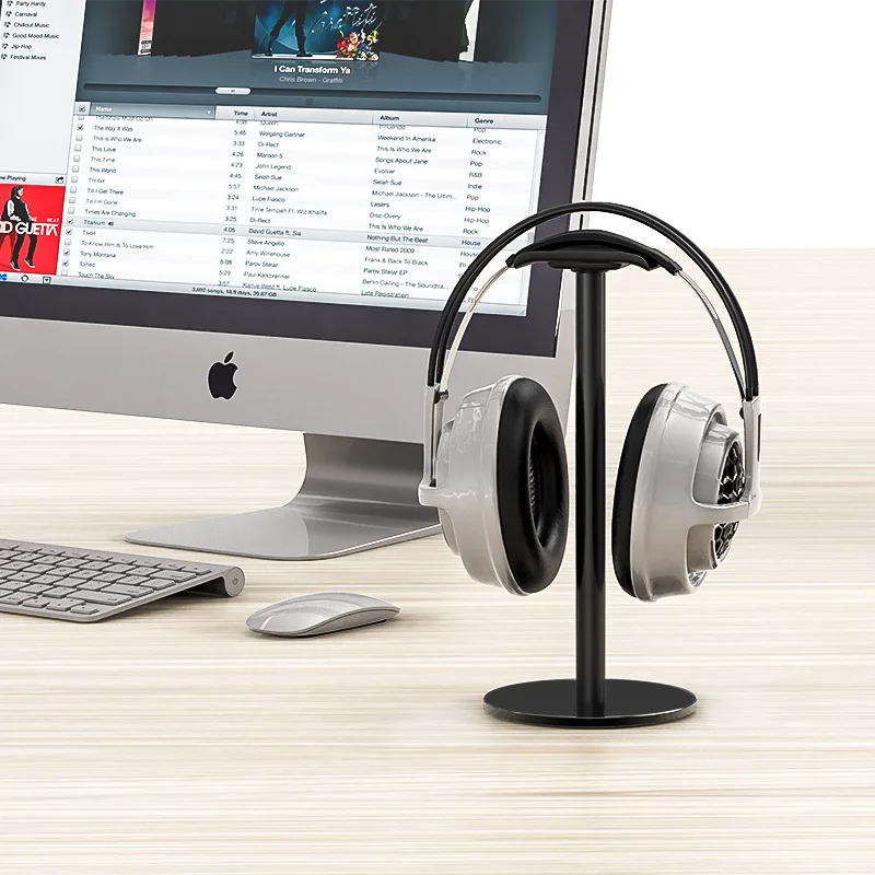 

FLH Wireless Aluminium Headphone Stand Desktop Headset Holder Classic Earphone Stand For For All Premium Headphone