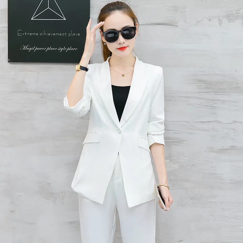 костюм женский деловой брючный Женский офисный Деловой для работы формальная