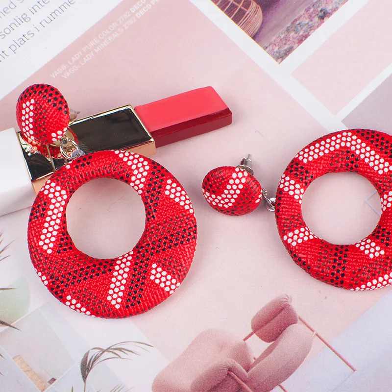 Богемные геометрические круглые Висячие серьги для женщин 2019 эффектные модные