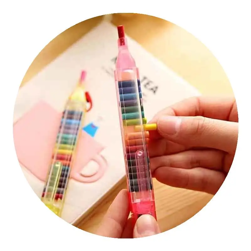 

Creative 20colors Crayon Student Drawing Color Pencil Multicolor Art Kawaii Writing Pen for Kids Gift School Stationery Supplies