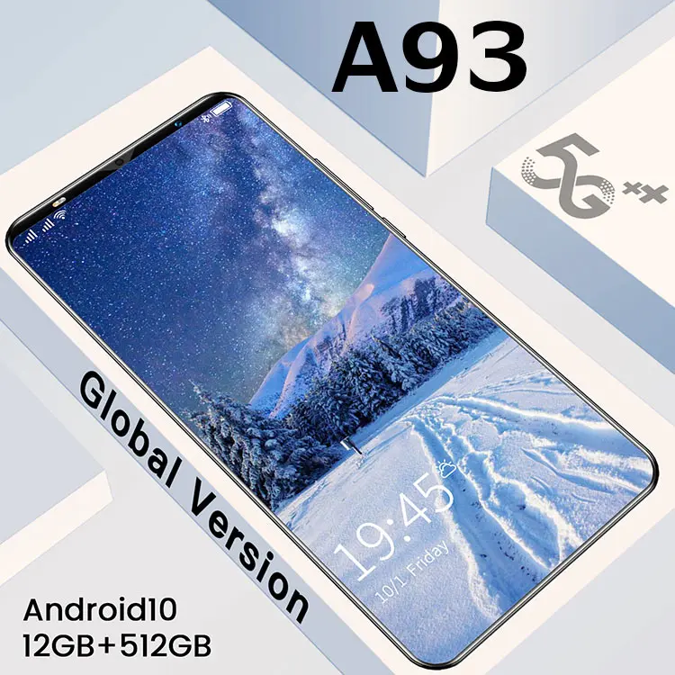 

2021 New Galxy A93 Android 10 Cellphone 16+32MP 6.1 Inch 8 Core Smartphone 5G LTE Face Fingerprint Unlock Mobilephone 5000mAh