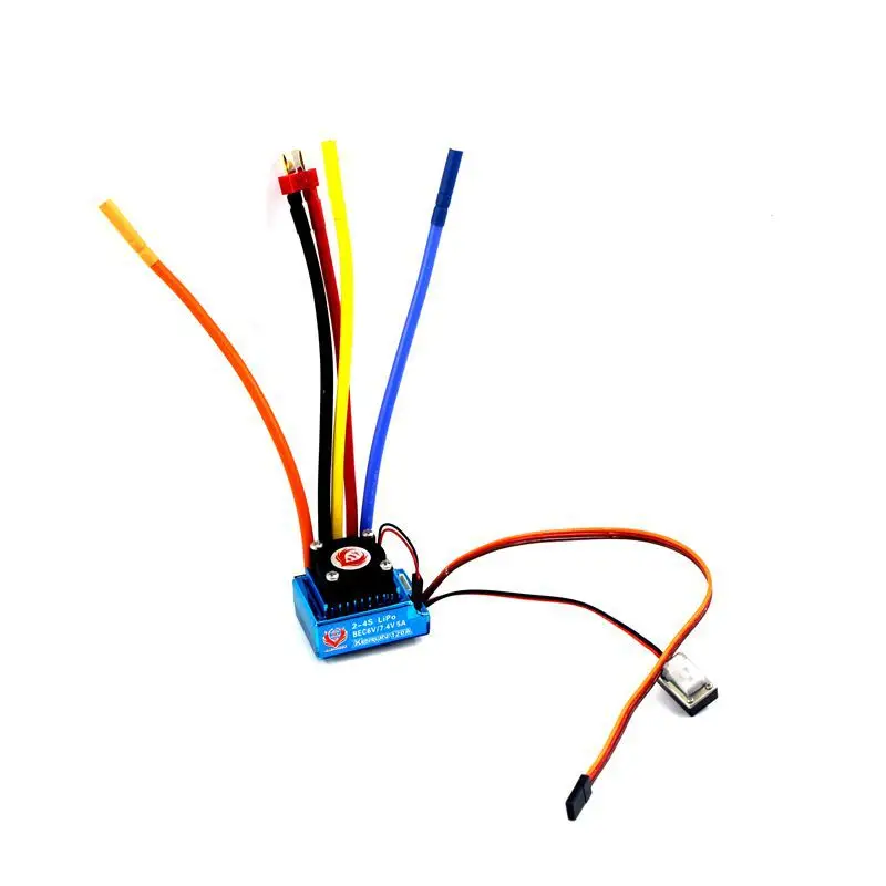 

Высокое качество 7,4 V 120A RC лодка с датчиком бесщеточный ESC электрический регулятор скорости с BEC XT60 разъем для 1:8/1:10 RC лодка