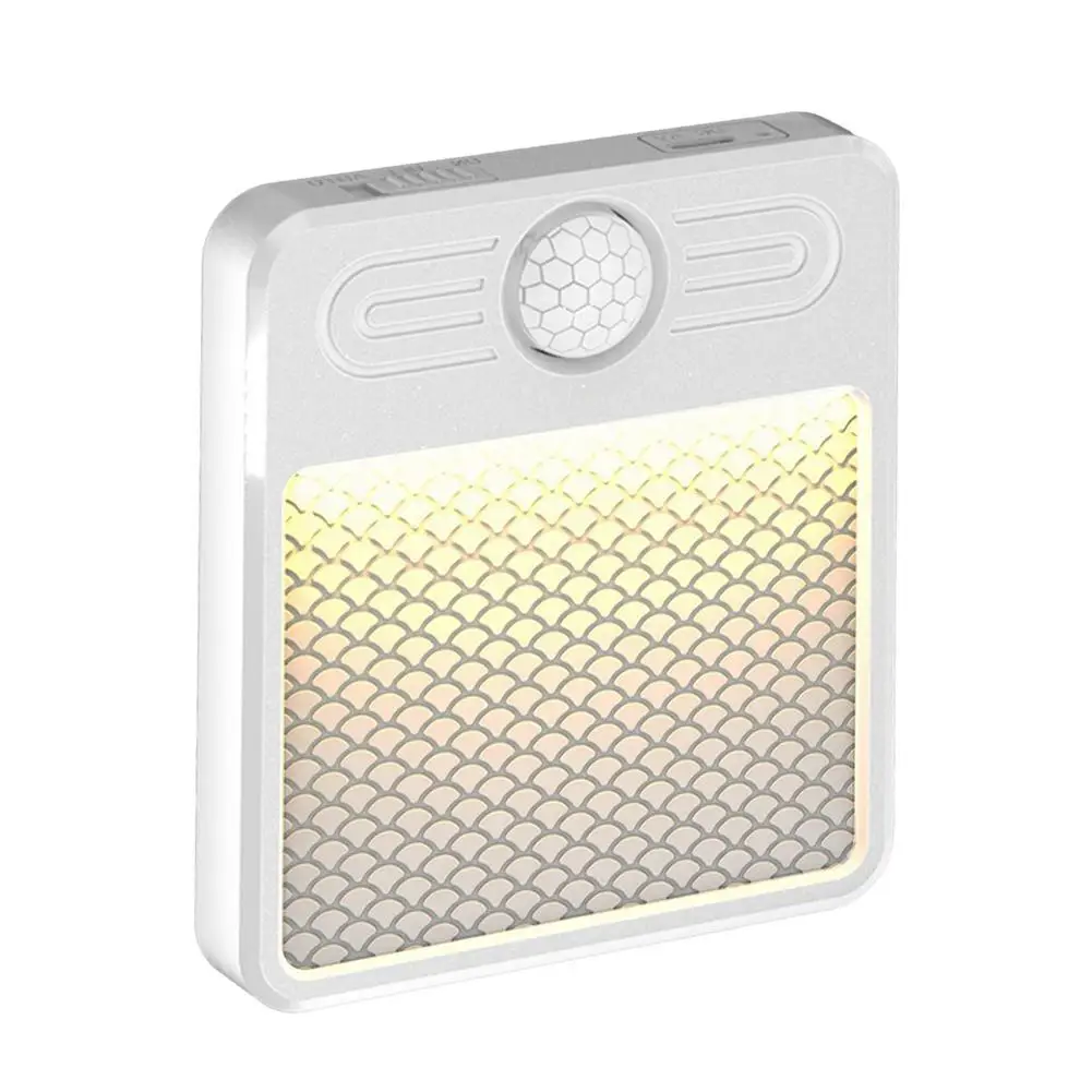 

Motion Sensor Lights Indoor With USB Cable Rechargeable LED Night Lights For Bedroom Bathroom Intelligent Body Light Sensor Lam